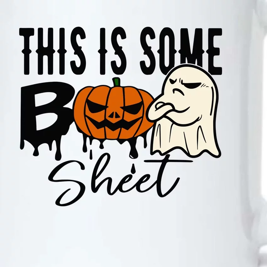 This Is Some Boo Sheet Halloween Costume Funny Angry Ghost Black Color Changing Mug