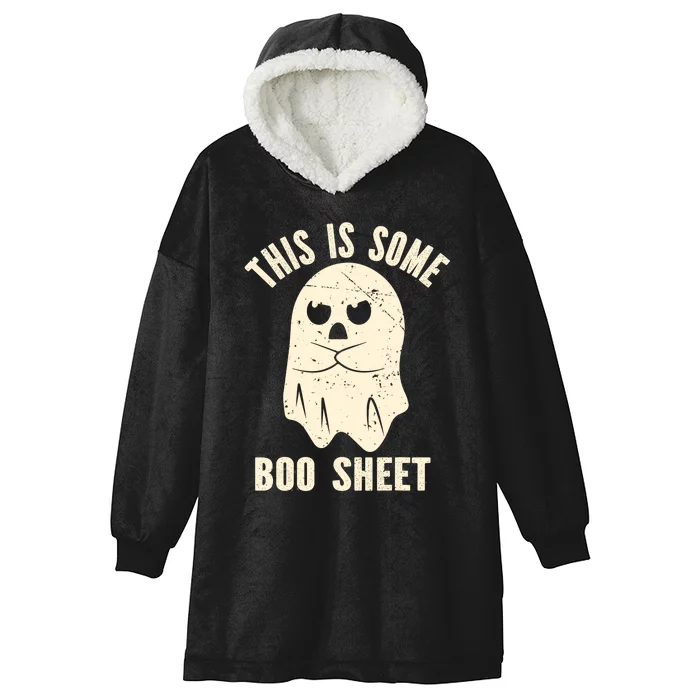 This Is Some Boo Sheet Halloween Costume Hooded Wearable Blanket