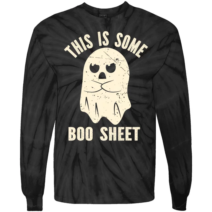 This Is Some Boo Sheet Halloween Costume Tie-Dye Long Sleeve Shirt