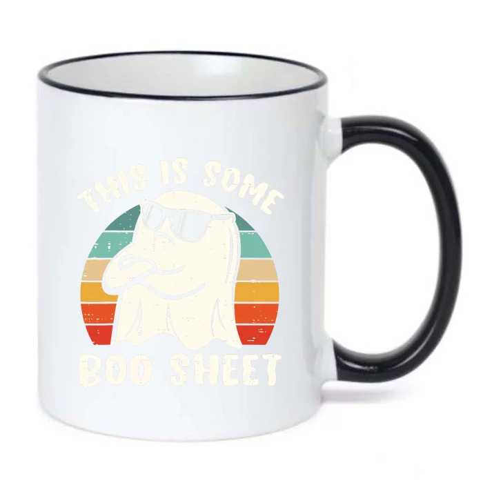 This Is Some Boo Sheet Halloween Ghost Funny Gift Men Women Black Color Changing Mug