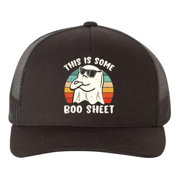 This Is Some Boo Sheet Halloween Ghost Funny Gift Men Women Yupoong Adult 5-Panel Trucker Hat