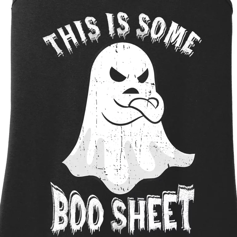 This Is Some Boo Sheet Halloween Ghost Funny Men Women Ladies Essential Tank