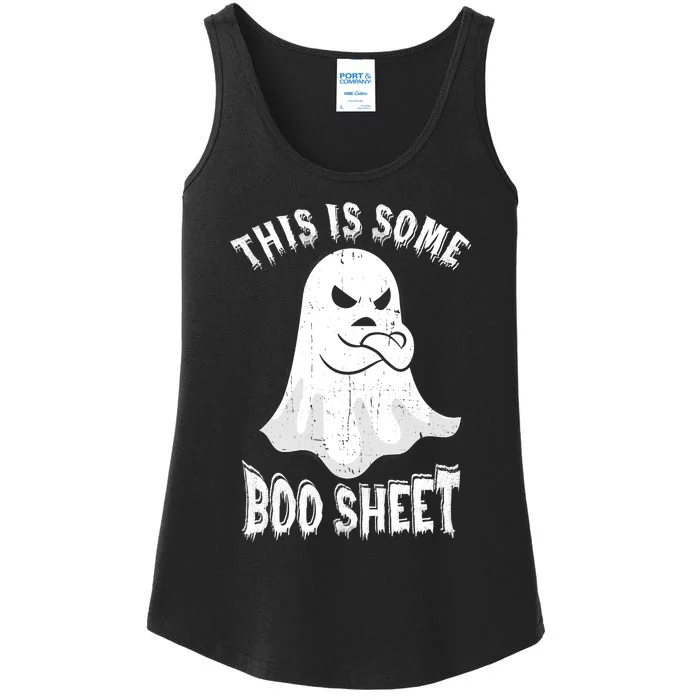 This Is Some Boo Sheet Halloween Ghost Funny Men Women Ladies Essential Tank