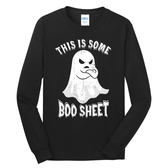 This Is Some Boo Sheet Halloween Ghost Funny Men Women Tall Long Sleeve T-Shirt