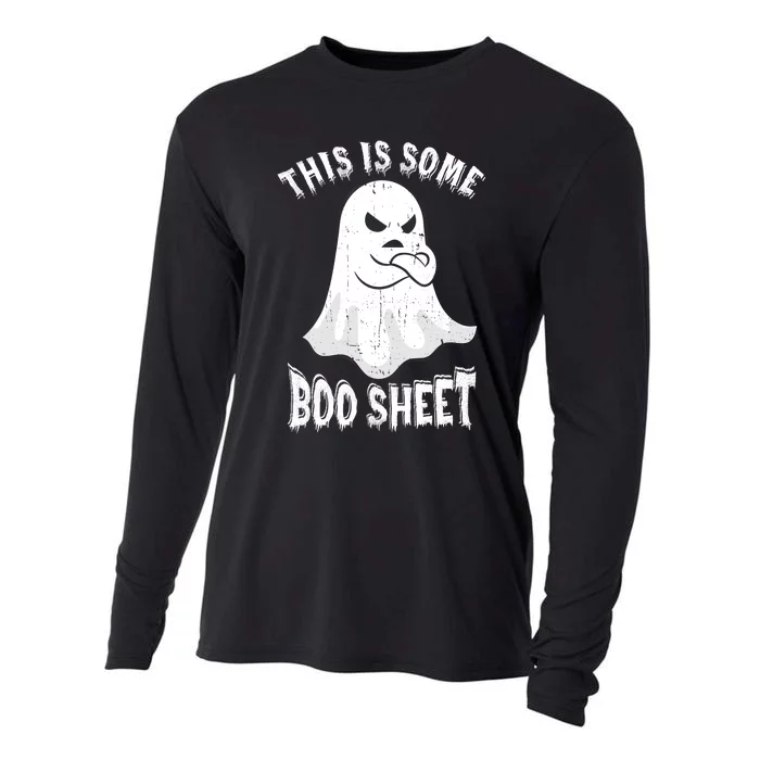 This Is Some Boo Sheet Halloween Ghost Funny Men Women Cooling Performance Long Sleeve Crew