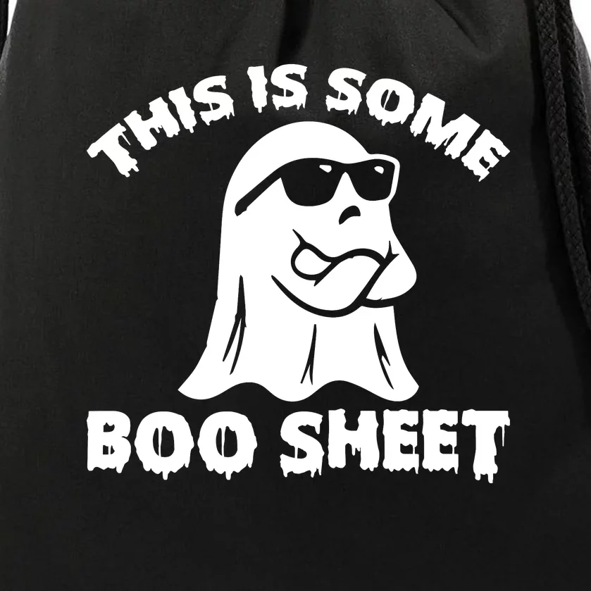 Funny Halloween Boo Ghost Costume This is Some Boo Sheet Drawstring Bag