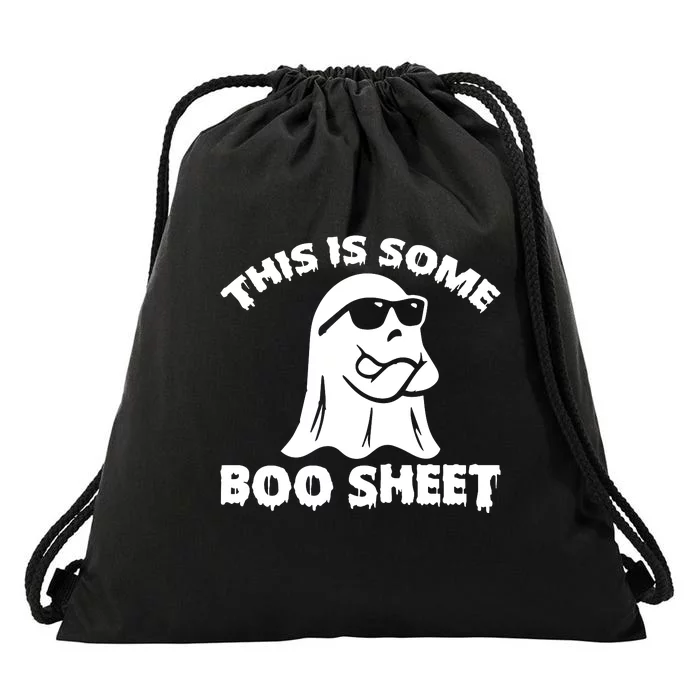 Funny Halloween Boo Ghost Costume This is Some Boo Sheet Drawstring Bag