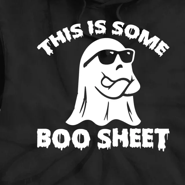 Funny Halloween Boo Ghost Costume This is Some Boo Sheet Tie Dye Hoodie