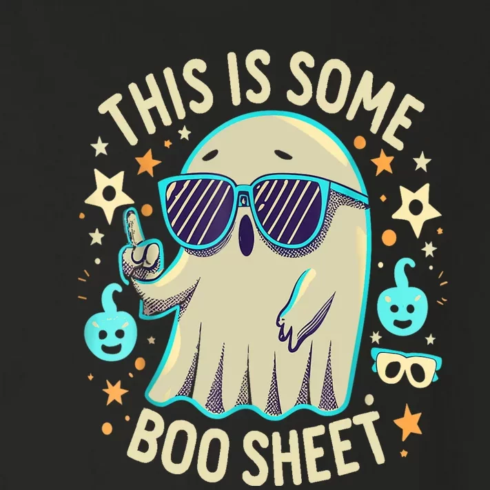 This Is Some Boo Sheet Ghost Halloween Costume Toddler Long Sleeve Shirt