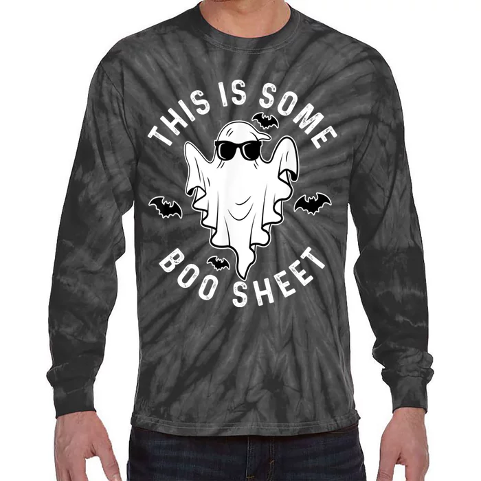 This Is Some Boo Sheet Halloween Costume Tie-Dye Long Sleeve Shirt