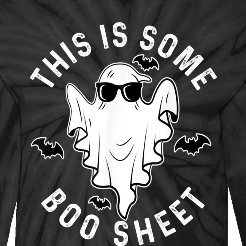 This Is Some Boo Sheet Halloween Costume Tie-Dye Long Sleeve Shirt