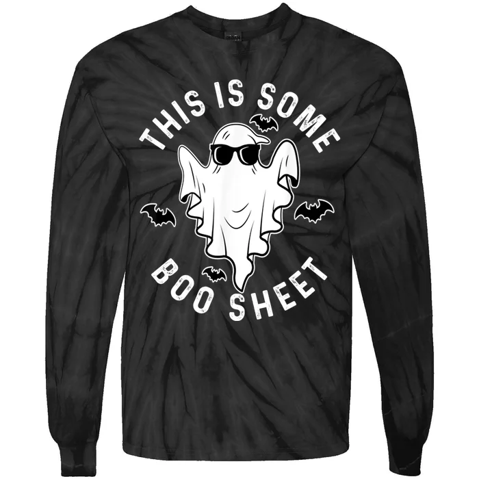 This Is Some Boo Sheet Halloween Costume Tie-Dye Long Sleeve Shirt