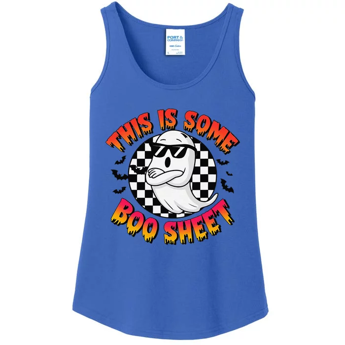 This Is Some Boo Sheet Ghost Halloween Ladies Essential Tank