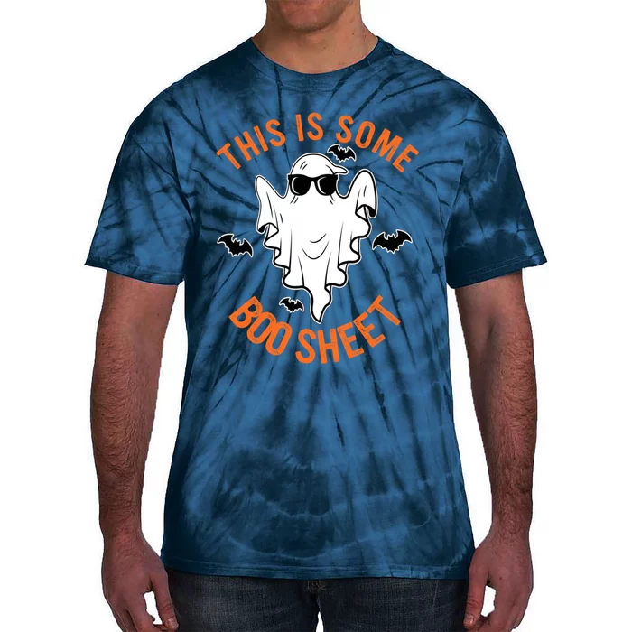 This Is Some Boo Sheet Halloween Costume Tie-Dye T-Shirt