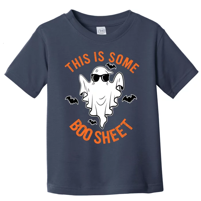 This Is Some Boo Sheet Halloween Costume Toddler T-Shirt