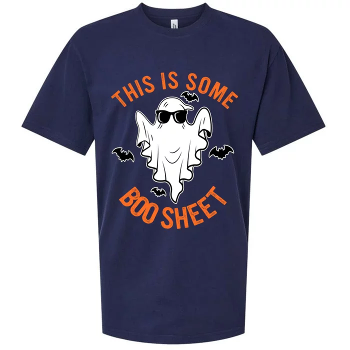 This Is Some Boo Sheet Halloween Costume Sueded Cloud Jersey T-Shirt