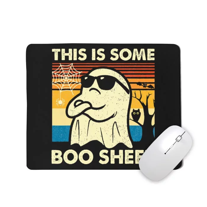 This Is Some Boo Sheet Ghost Retro Funny Halloween Mousepad