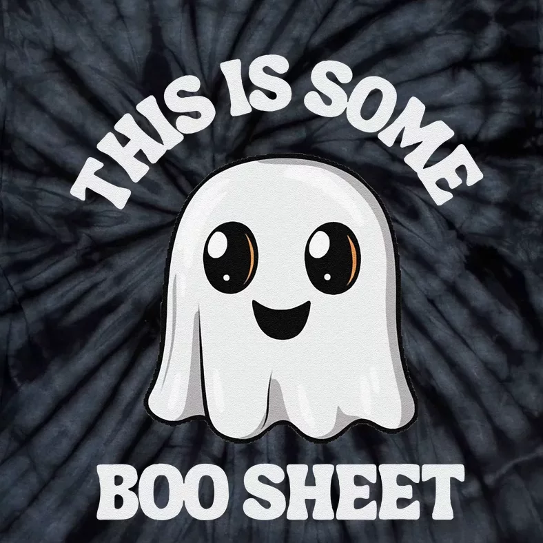 This Is Some Boo Sheet Ghost Retro Cute Halloween Tie-Dye T-Shirt