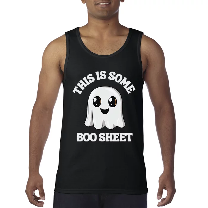 This Is Some Boo Sheet Ghost Retro Cute Halloween Tank Top