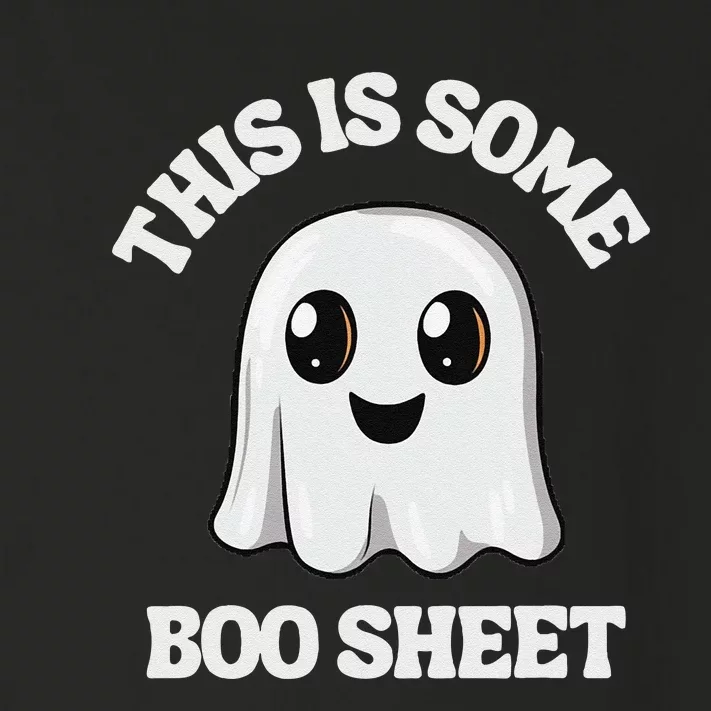 This Is Some Boo Sheet Ghost Retro Cute Halloween Toddler Long Sleeve Shirt