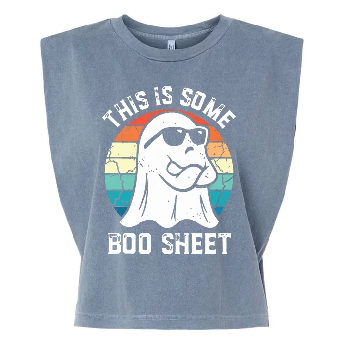 This Is Some Boo Sheet Halloween Ghost Funny Gifts Garment-Dyed Women's Muscle Tee