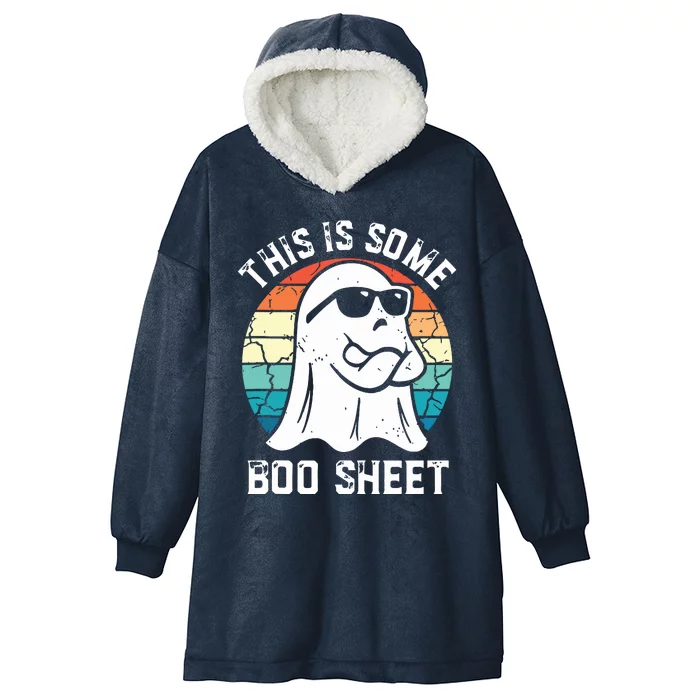 This Is Some Boo Sheet Halloween Ghost Funny Gifts Hooded Wearable Blanket