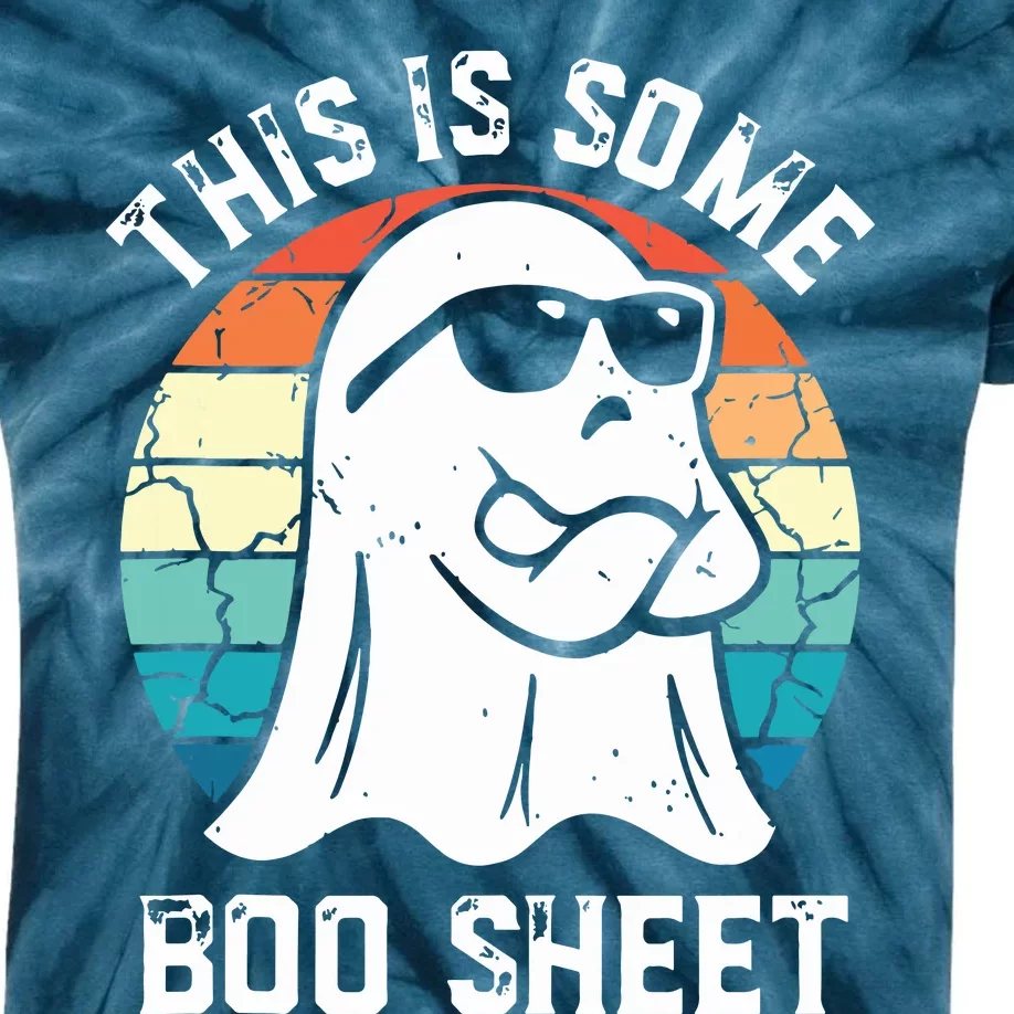 This Is Some Boo Sheet Halloween Ghost Funny Gifts Kids Tie-Dye T-Shirt