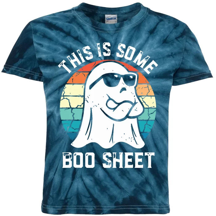 This Is Some Boo Sheet Halloween Ghost Funny Gifts Kids Tie-Dye T-Shirt