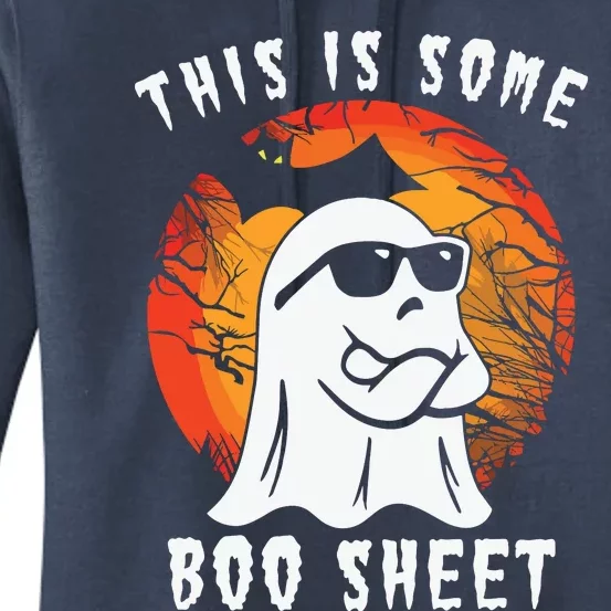 This Is Some Boo Sheet Halloween Ghost Funny Gifts Women's Pullover Hoodie