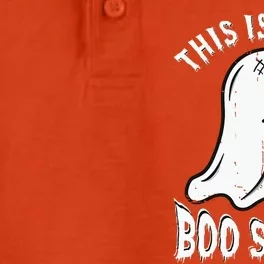 This Is Some Boo Sheet Halloween Ghost Funny Dry Zone Grid Performance Polo