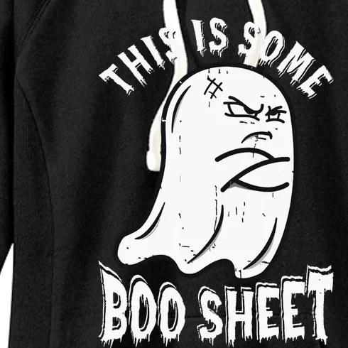 This Is Some Boo Sheet Halloween Ghost Funny Women's Fleece Hoodie