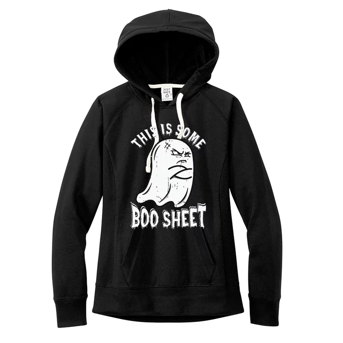 This Is Some Boo Sheet Halloween Ghost Funny Women's Fleece Hoodie