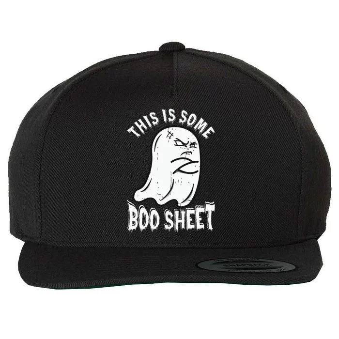 This Is Some Boo Sheet Halloween Ghost Funny Wool Snapback Cap