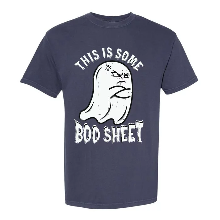 This Is Some Boo Sheet Halloween Ghost Funny Garment-Dyed Heavyweight T-Shirt