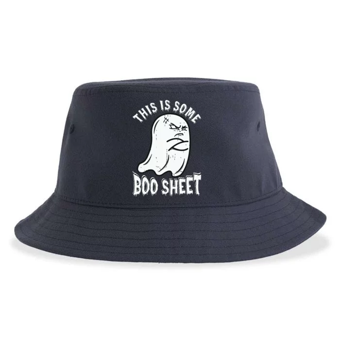 This Is Some Boo Sheet Halloween Ghost Funny Sustainable Bucket Hat