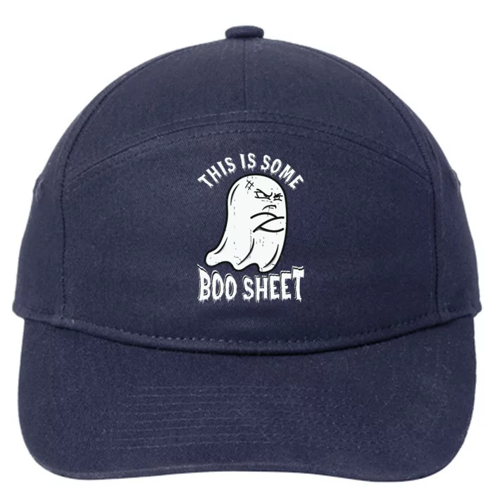 This Is Some Boo Sheet Halloween Ghost Funny 7-Panel Snapback Hat