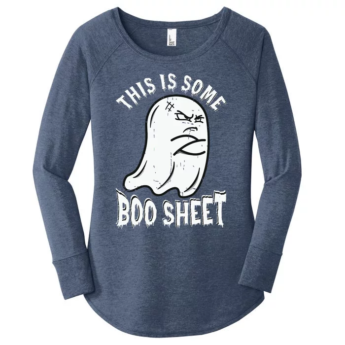 This Is Some Boo Sheet Halloween Ghost Funny Women's Perfect Tri Tunic Long Sleeve Shirt