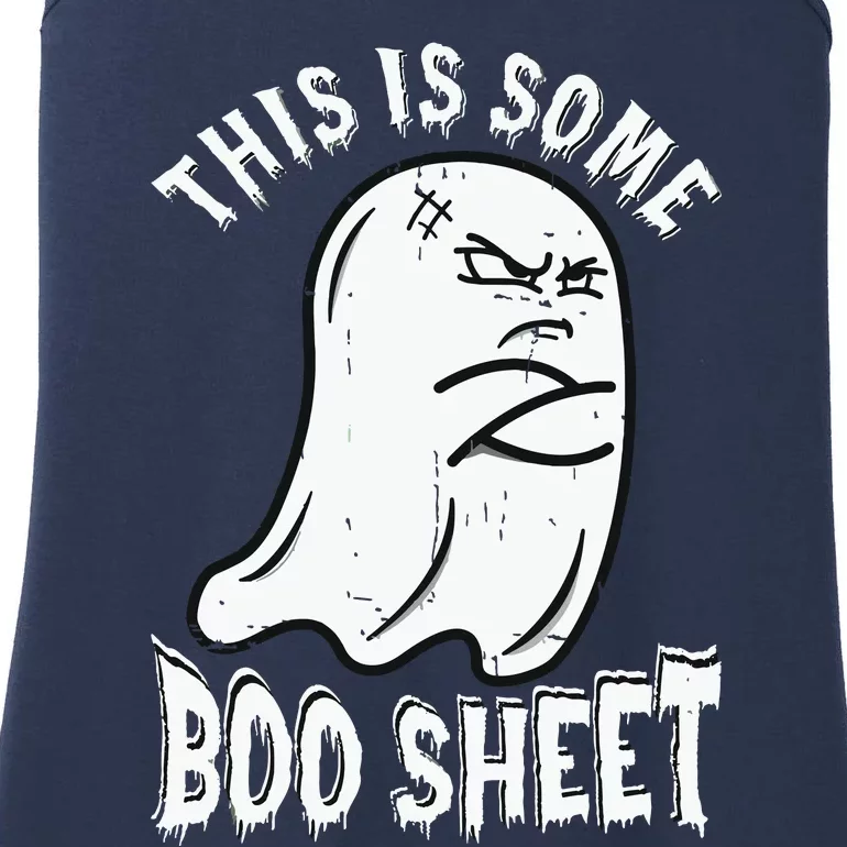 This Is Some Boo Sheet Halloween Ghost Funny Ladies Essential Tank