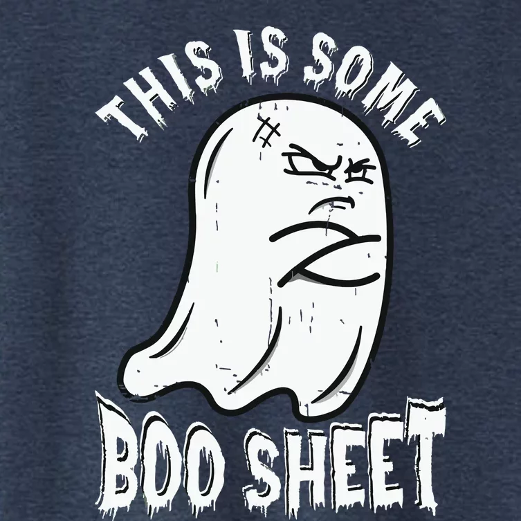 This Is Some Boo Sheet Halloween Ghost Funny Women's Crop Top Tee