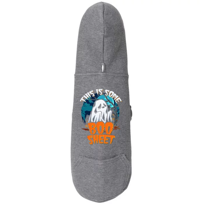 This Is Some Boo Sheet Ghost Halloween Costume Doggie 3-End Fleece Hoodie