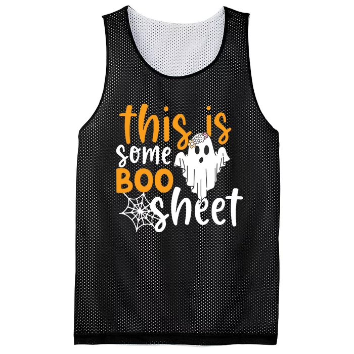 This Is Some Boo Sheet Shirts Funny Halloween Ghost Spooky Mesh Reversible Basketball Jersey Tank