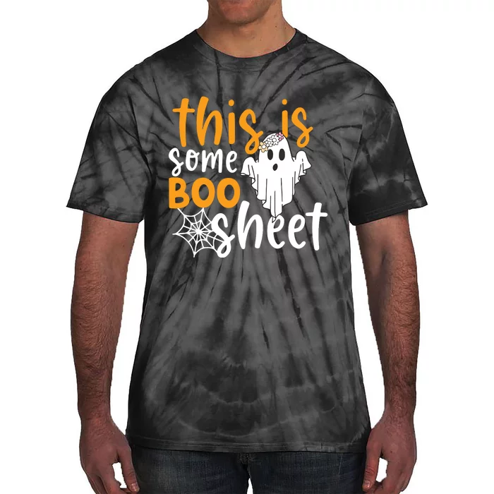 This Is Some Boo Sheet Shirts Funny Halloween Ghost Spooky Tie-Dye T-Shirt