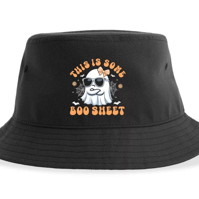 This Is Some Boo Sheet Women Cute Ghost Halloween Sustainable Bucket Hat