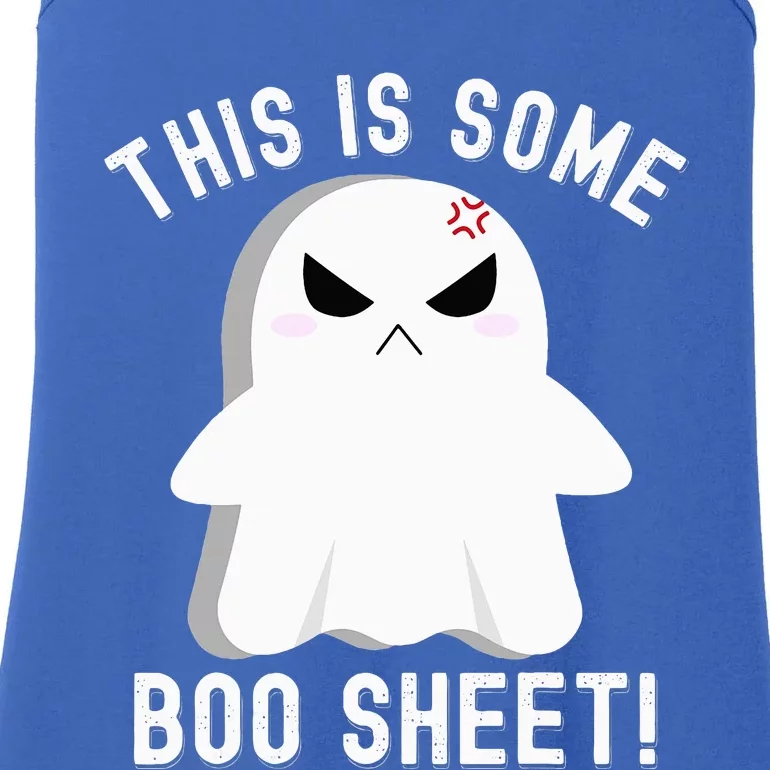 This Is Some Boo Sheet Halloween Ghost Costume Ladies Essential Tank