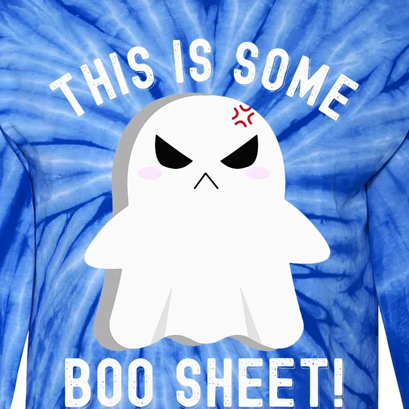 This Is Some Boo Sheet Halloween Ghost Costume Tie-Dye Long Sleeve Shirt