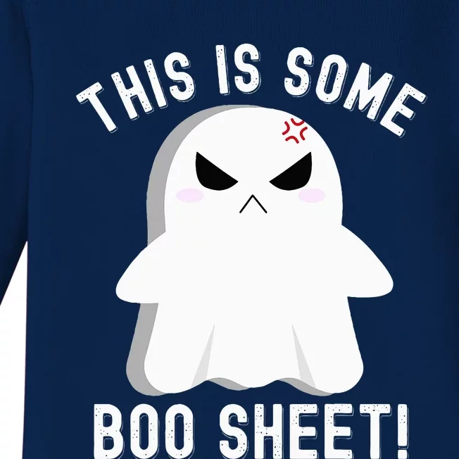 This Is Some Boo Sheet Halloween Ghost Costume Baby Long Sleeve Bodysuit