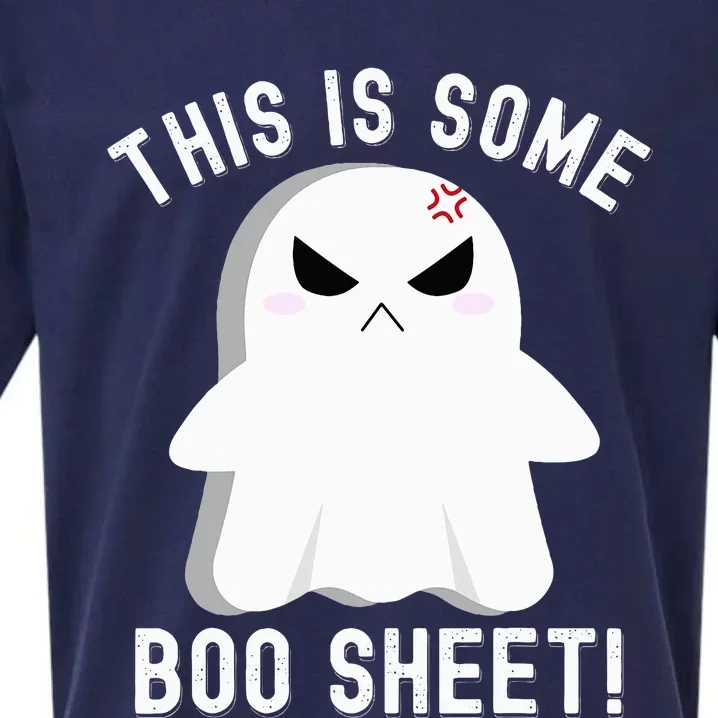 This Is Some Boo Sheet Halloween Ghost Costume Sueded Cloud Jersey T-Shirt