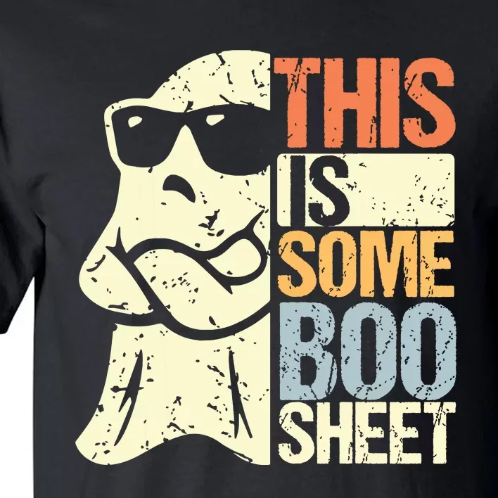 This Is Some Boo Sheet Ghost Retro Halloween Costume Tall T-Shirt