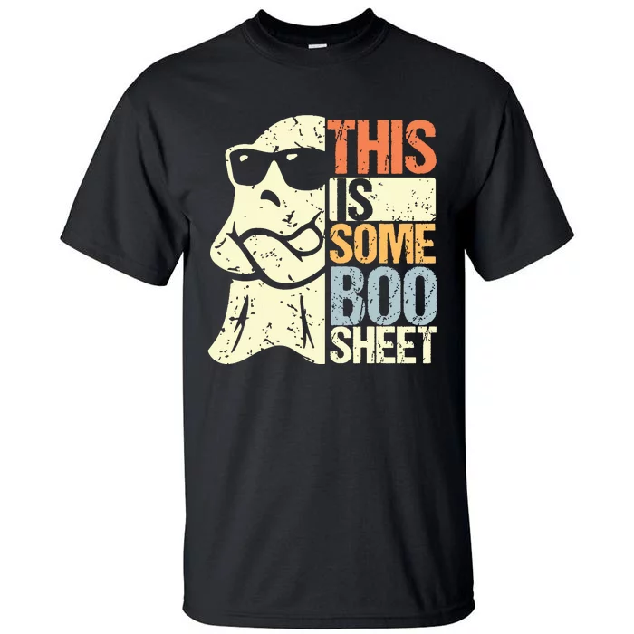 This Is Some Boo Sheet Ghost Retro Halloween Costume Tall T-Shirt