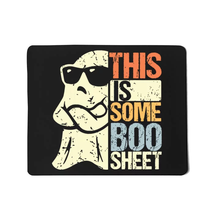 This Is Some Boo Sheet Ghost Retro Halloween Costume Mousepad